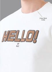 Hello Graphic T-Shirt: White