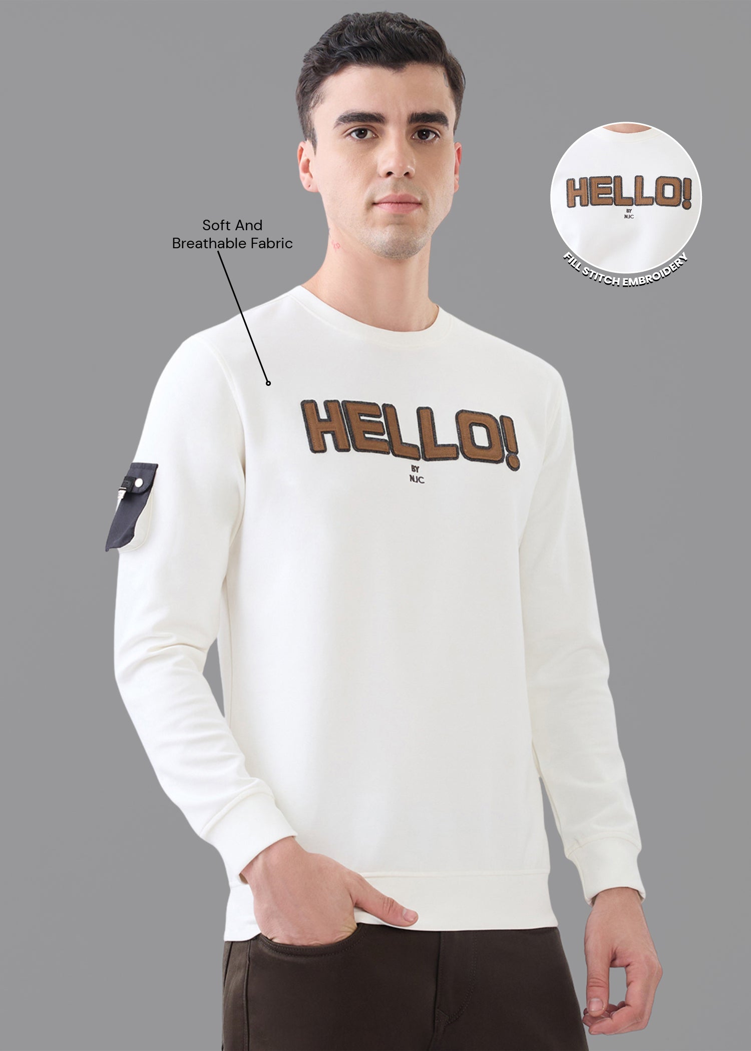 Hello Graphic T-Shirt: White