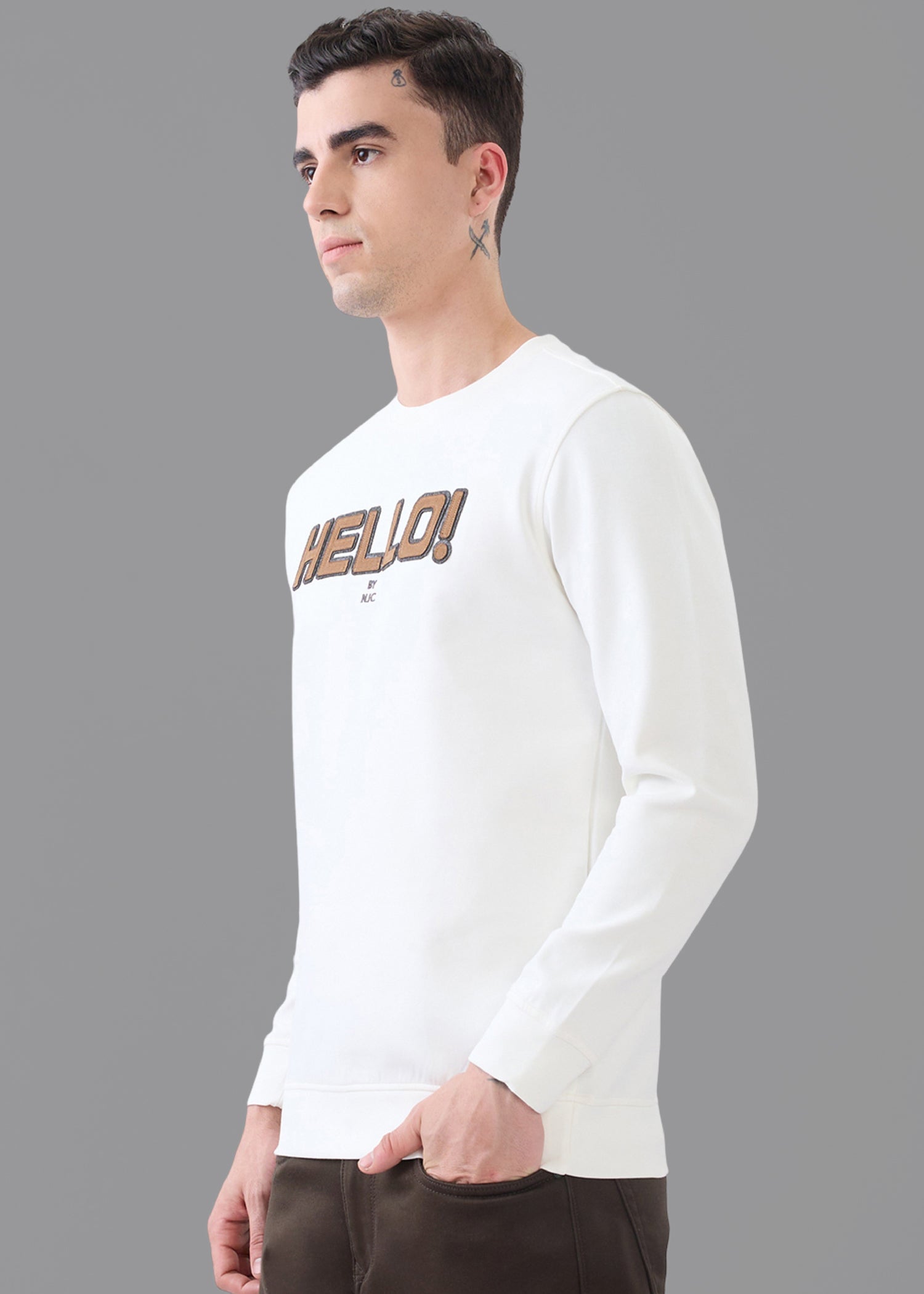 Hello Graphic T-Shirt: White