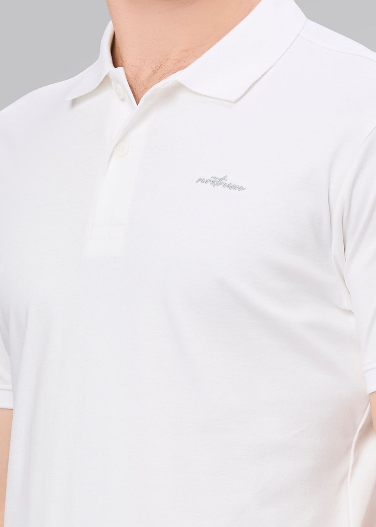 Homepage Mercerized Cotton Polo: White