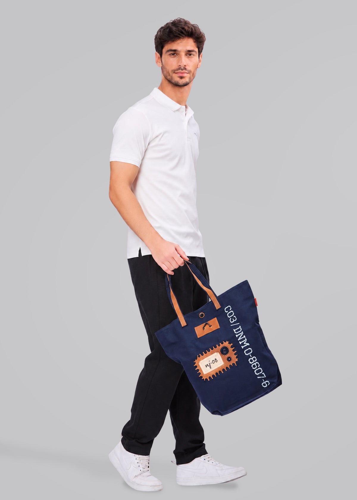 Homepage Mercerized Cotton Polo: White