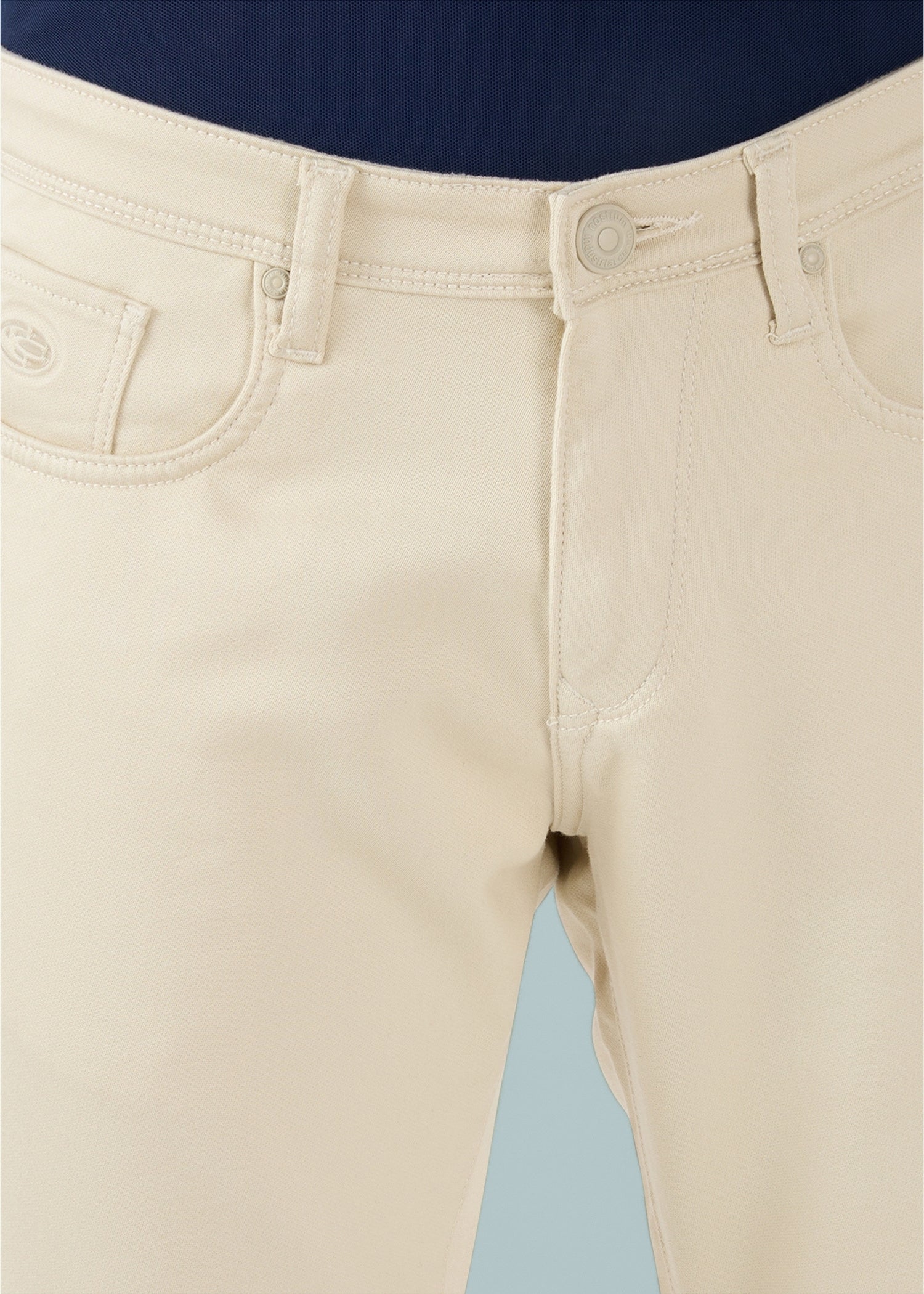 Icon Ankle Fit Trouser: Beige