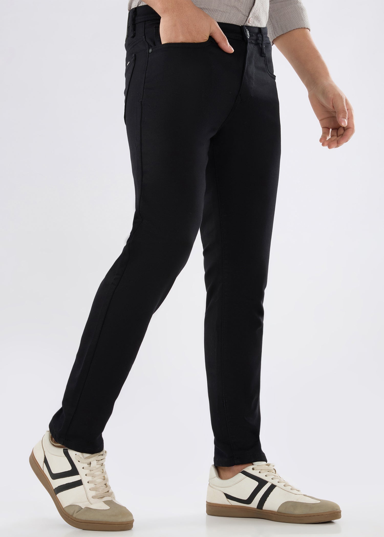 Icon Ankle Fit Trouser: Black