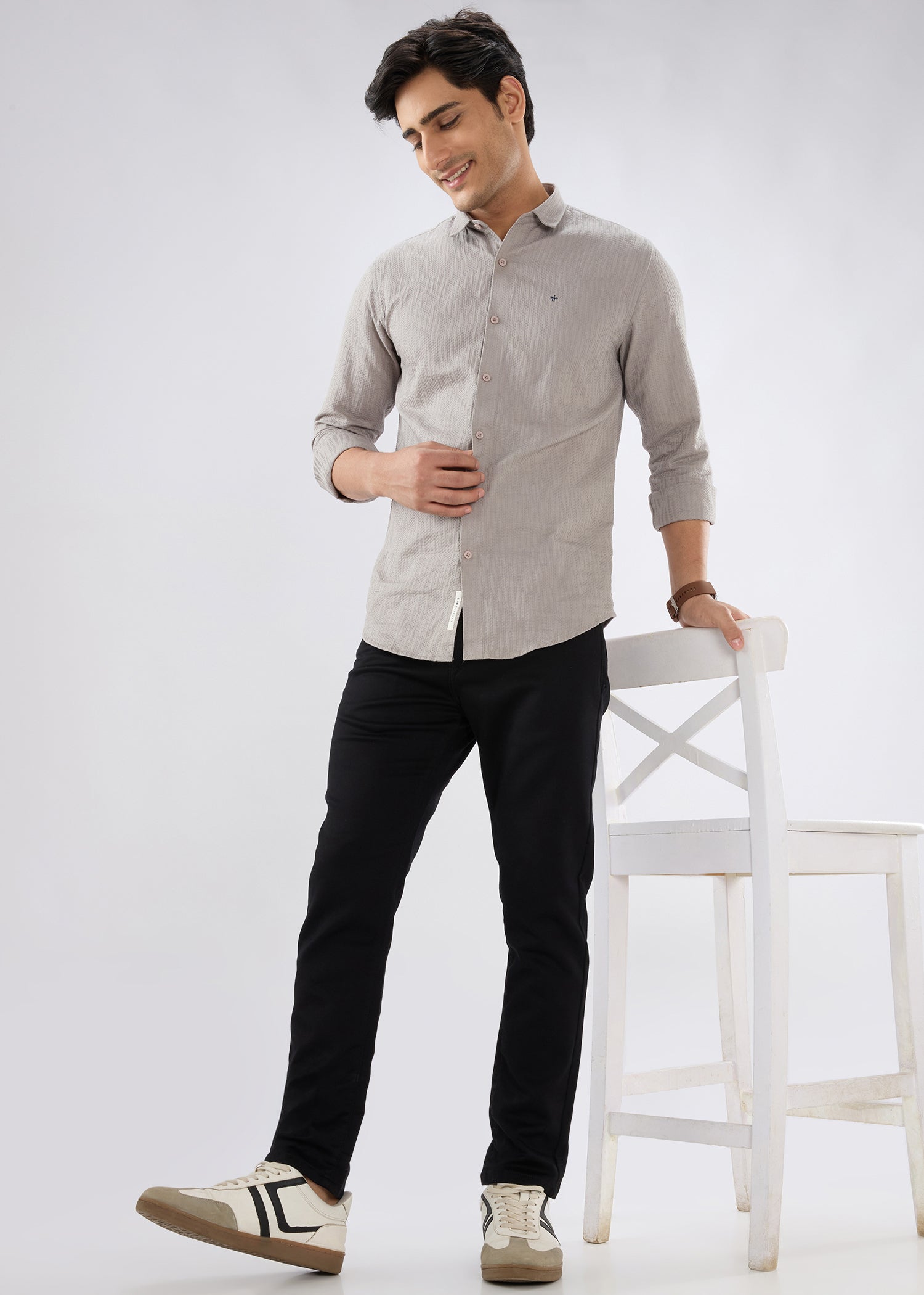 Icon Ankle Fit Trouser: Black