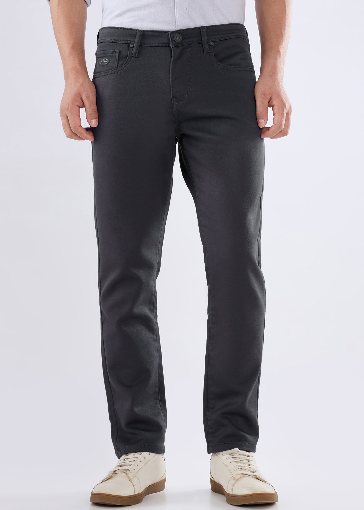 Icon Ankle Fit Trouser: Dark Grey