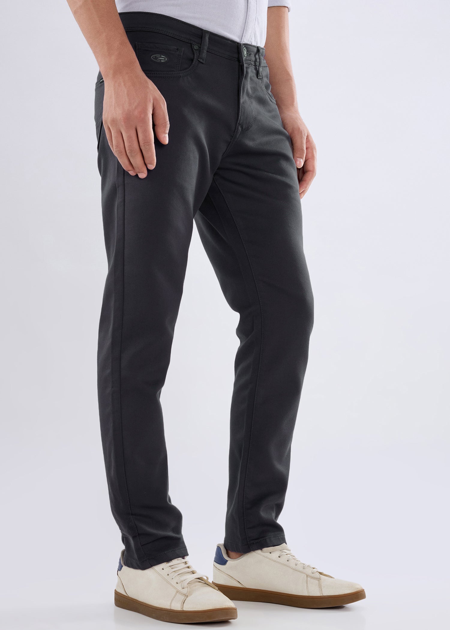 Icon Ankle Fit Trouser: Dark Grey