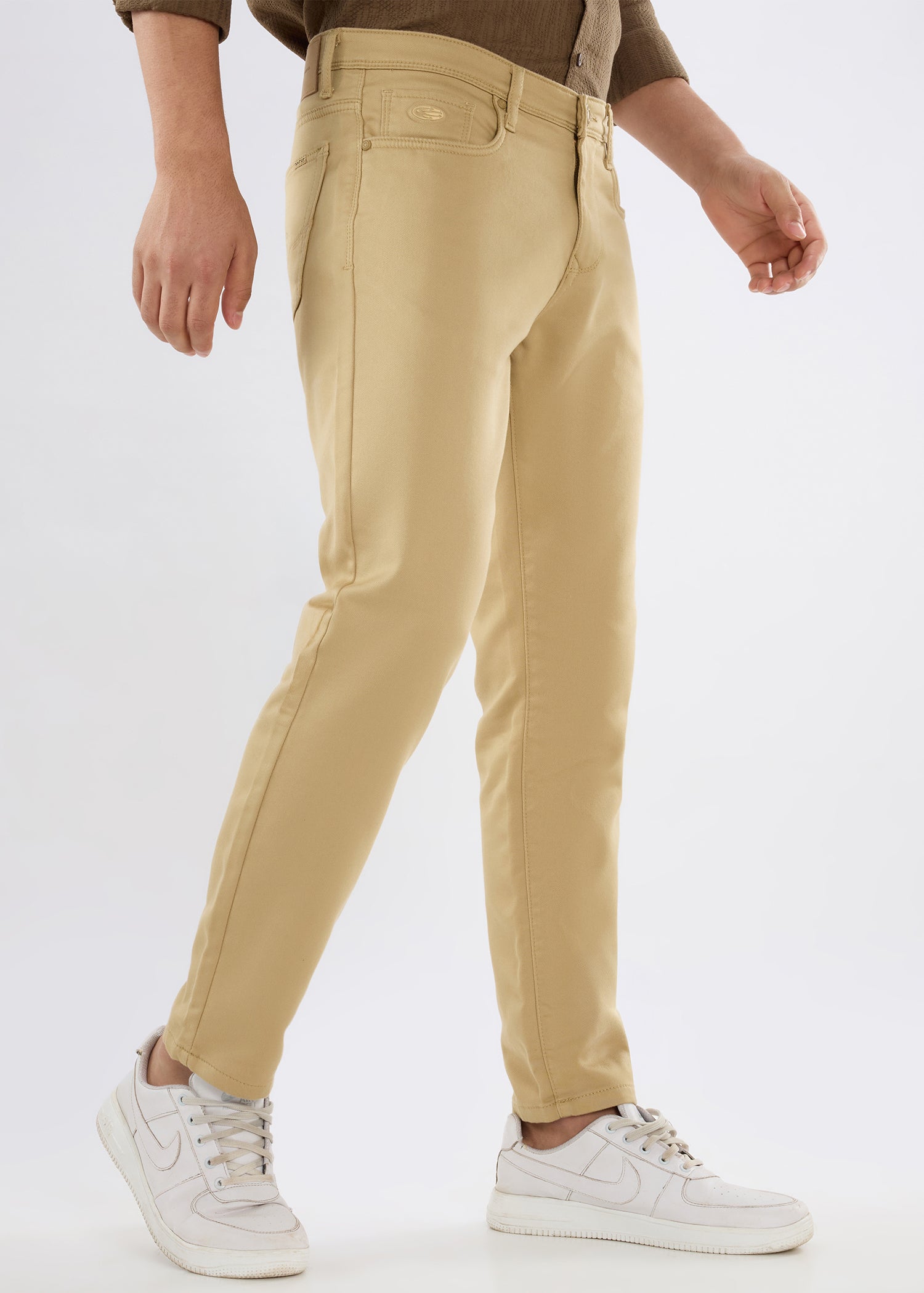 Icon Ankle Fit Trouser: Khaki
