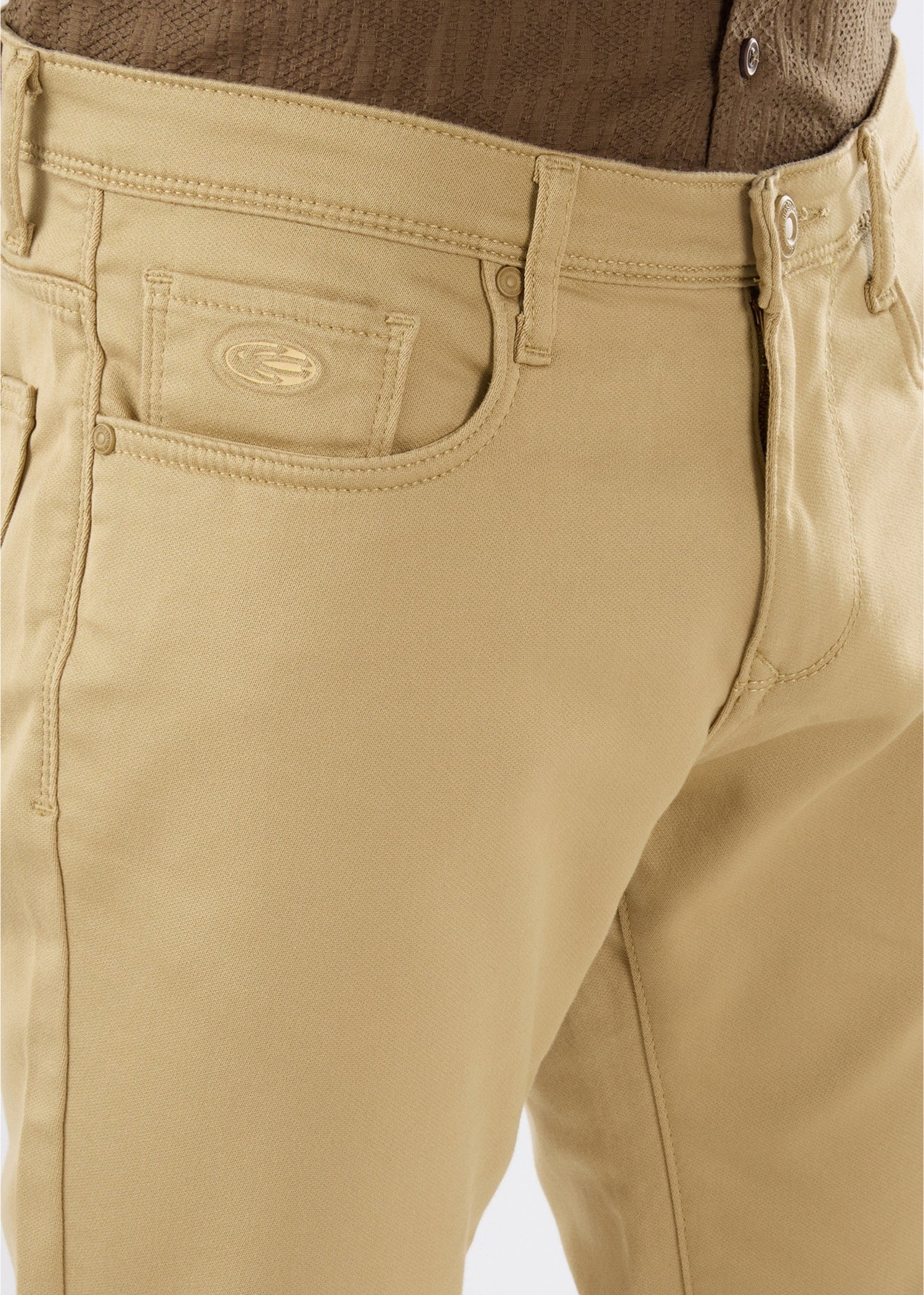 Icon Ankle Fit Trouser: Khaki