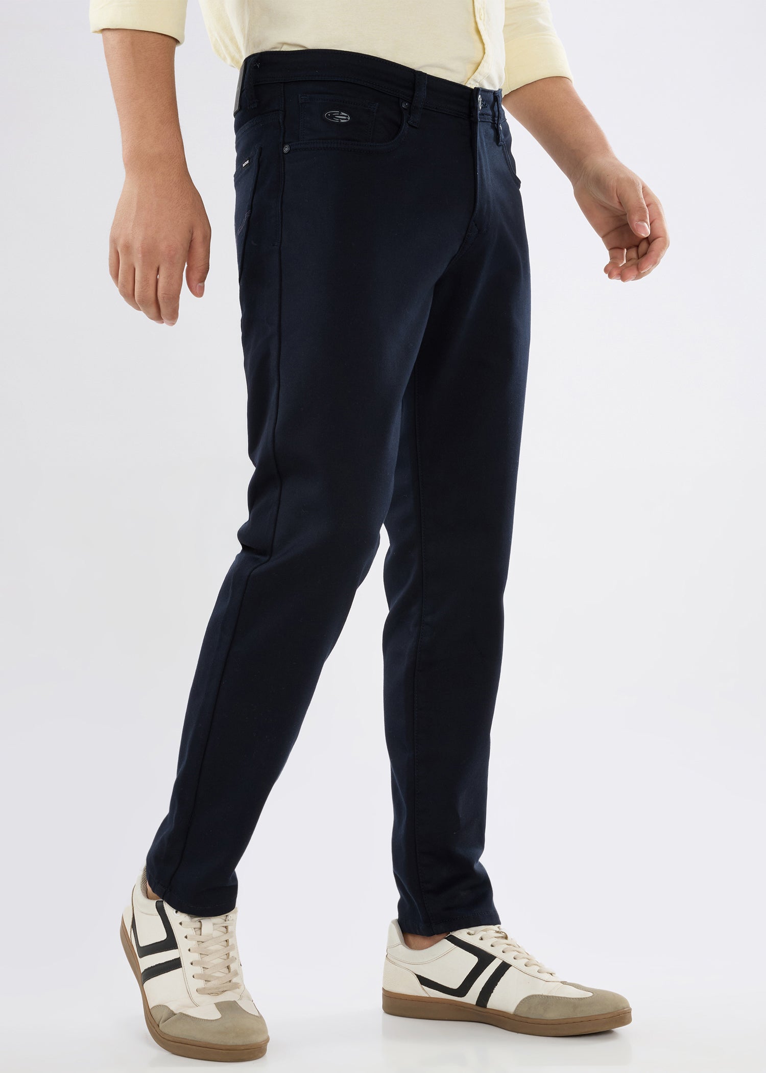 Icon Ankle Fit Trouser: Navy