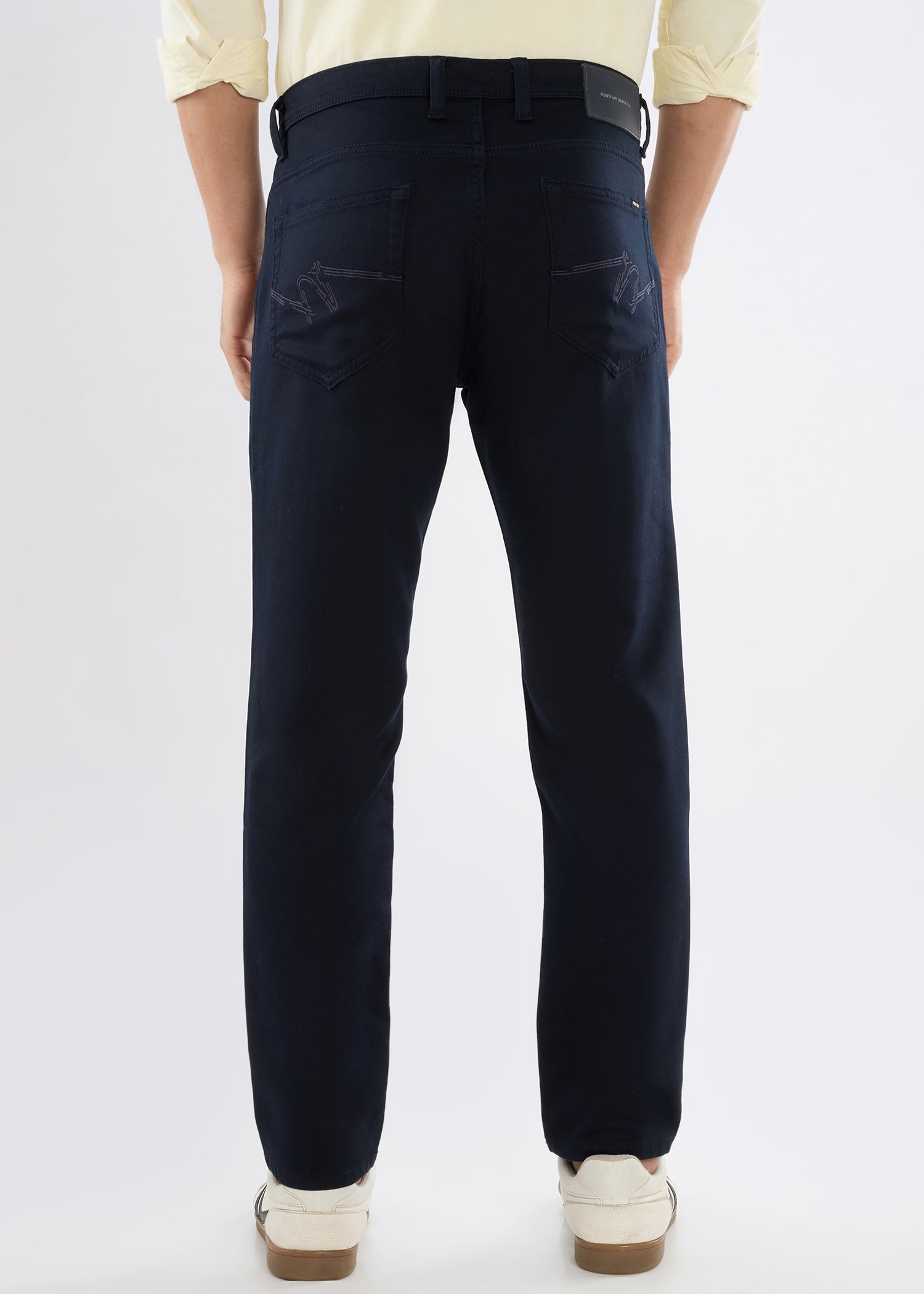 Icon Ankle Fit Trouser: Navy