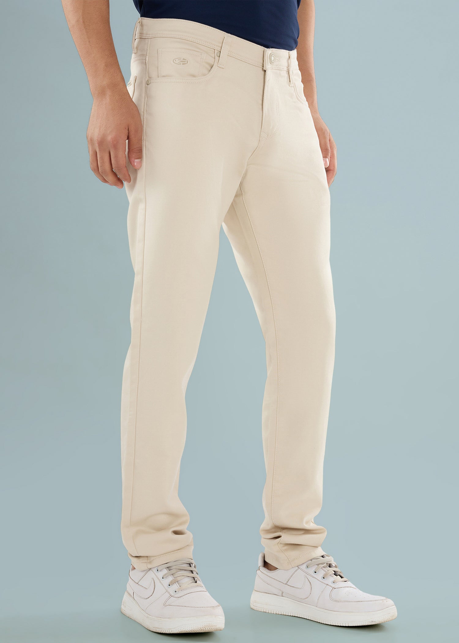Icon Regular Fit Trouser: Beige