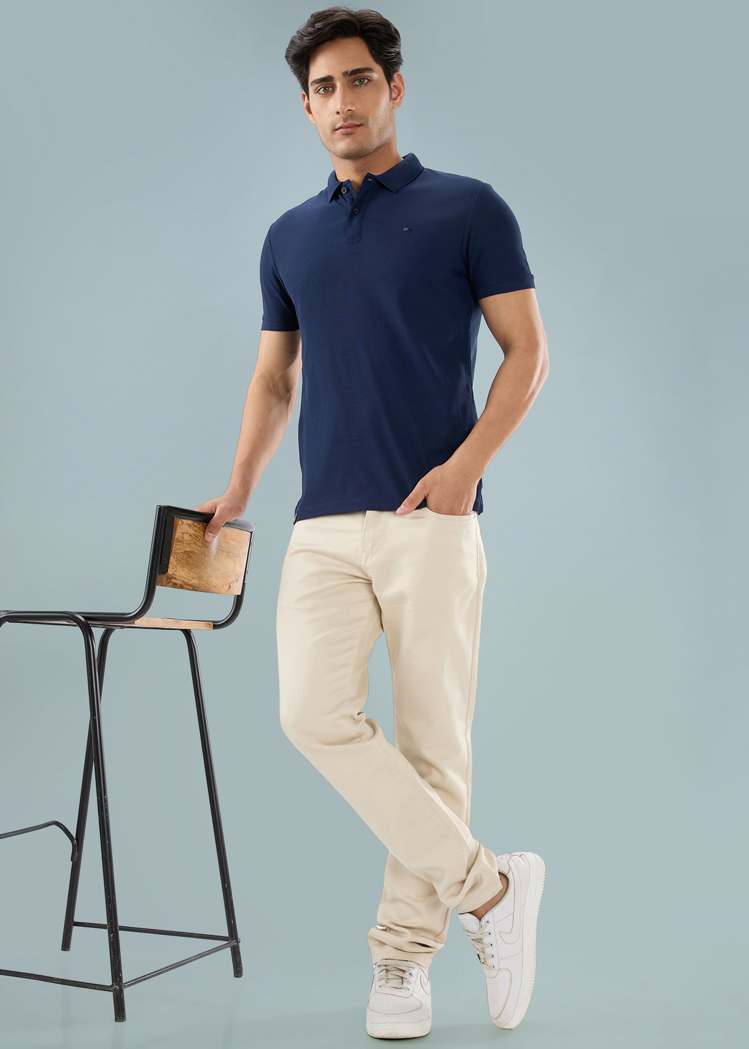 Icon Regular Fit Trouser: Beige