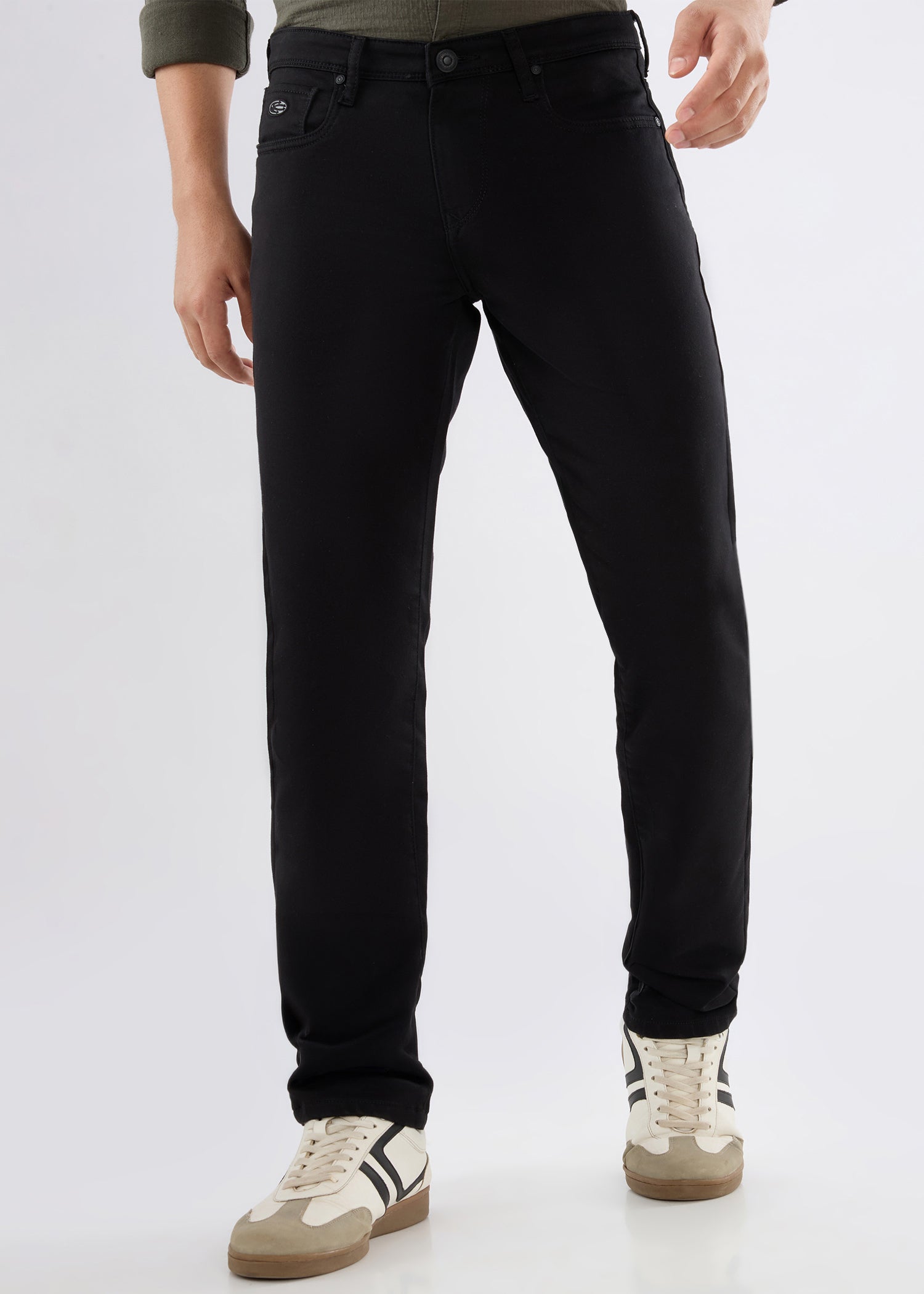 Icon Regular Fit Trouser: Black