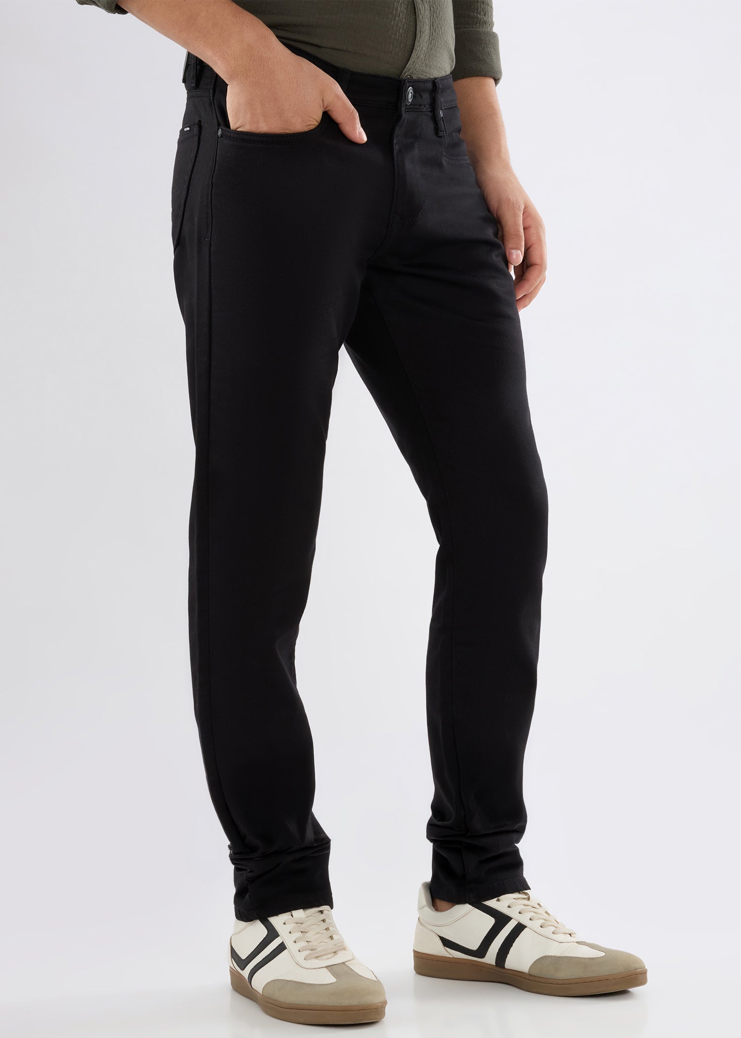 Icon Regular Fit Trouser: Black