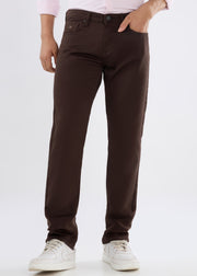 Icon Regular Fit Trouser: Brown