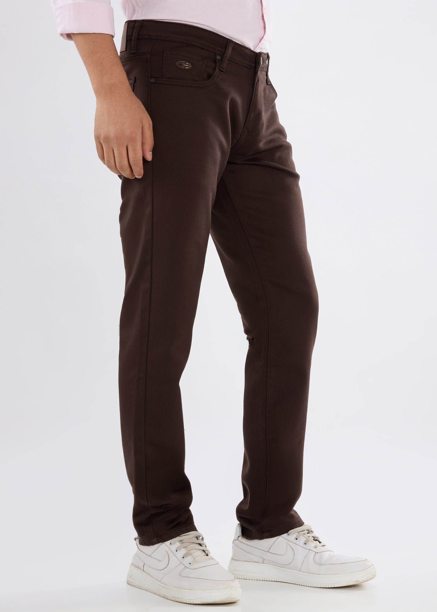 Icon Regular Fit Trouser: Brown
