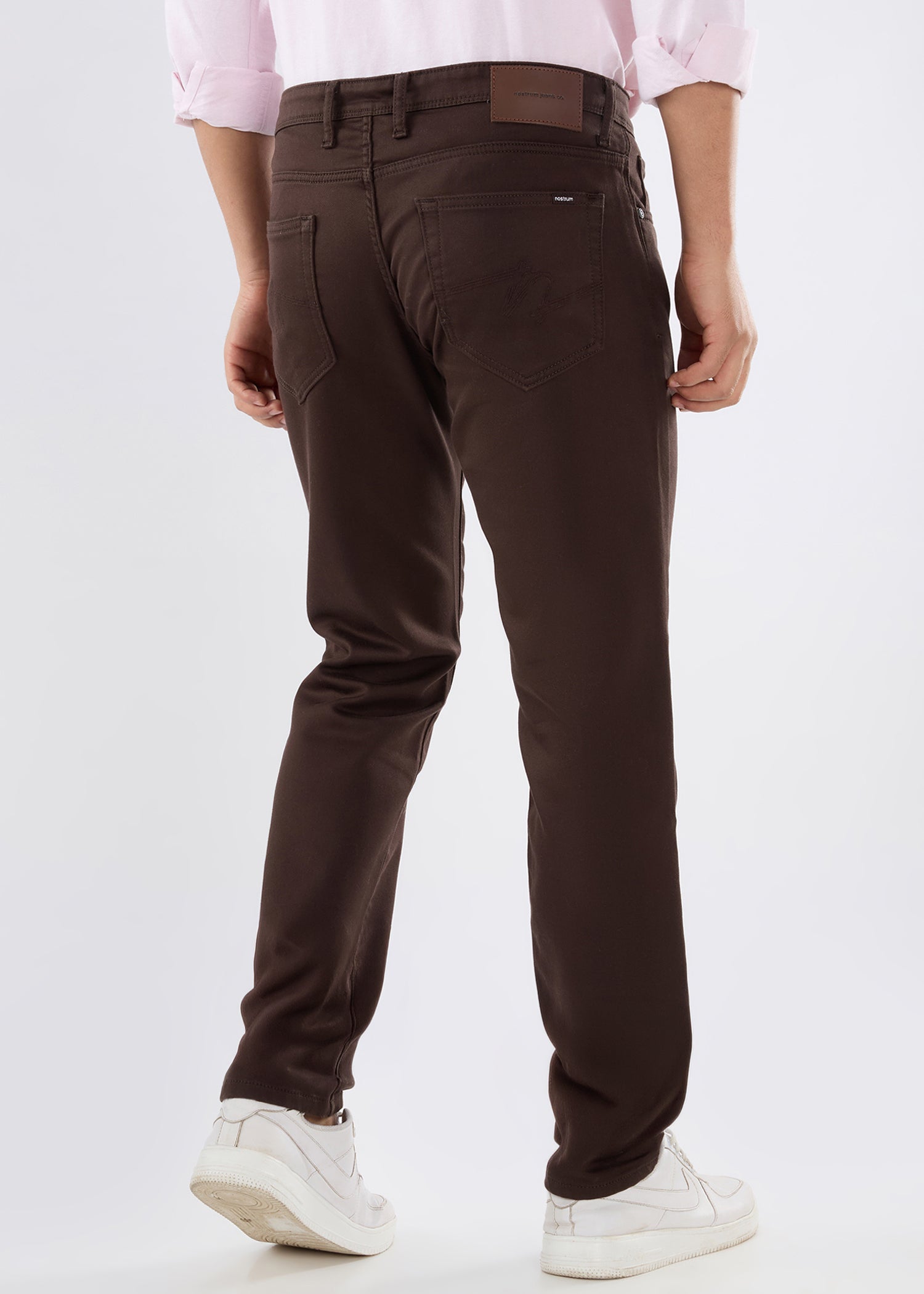 Icon Regular Fit Trouser: Brown