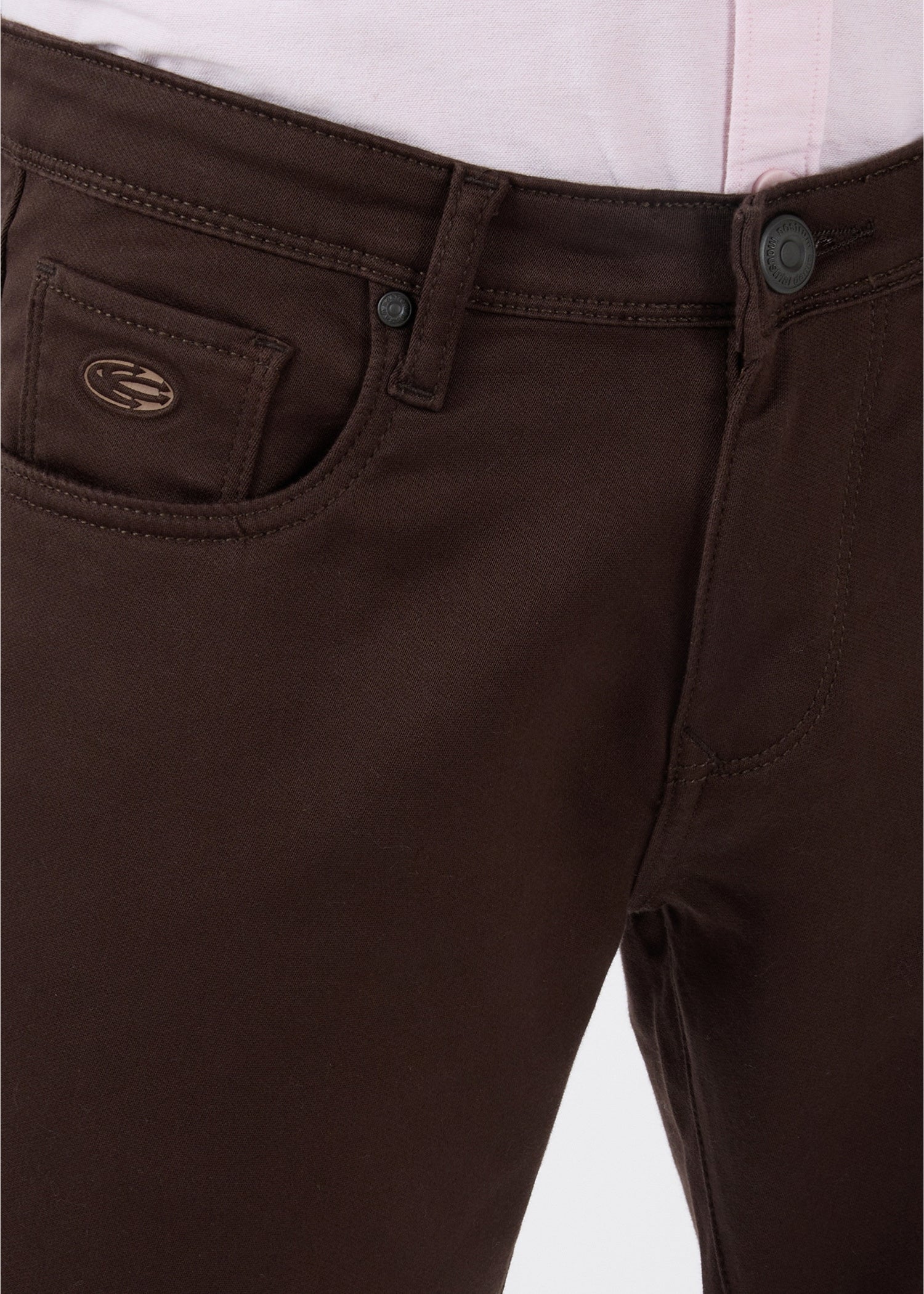 Icon Regular Fit Trouser: Brown