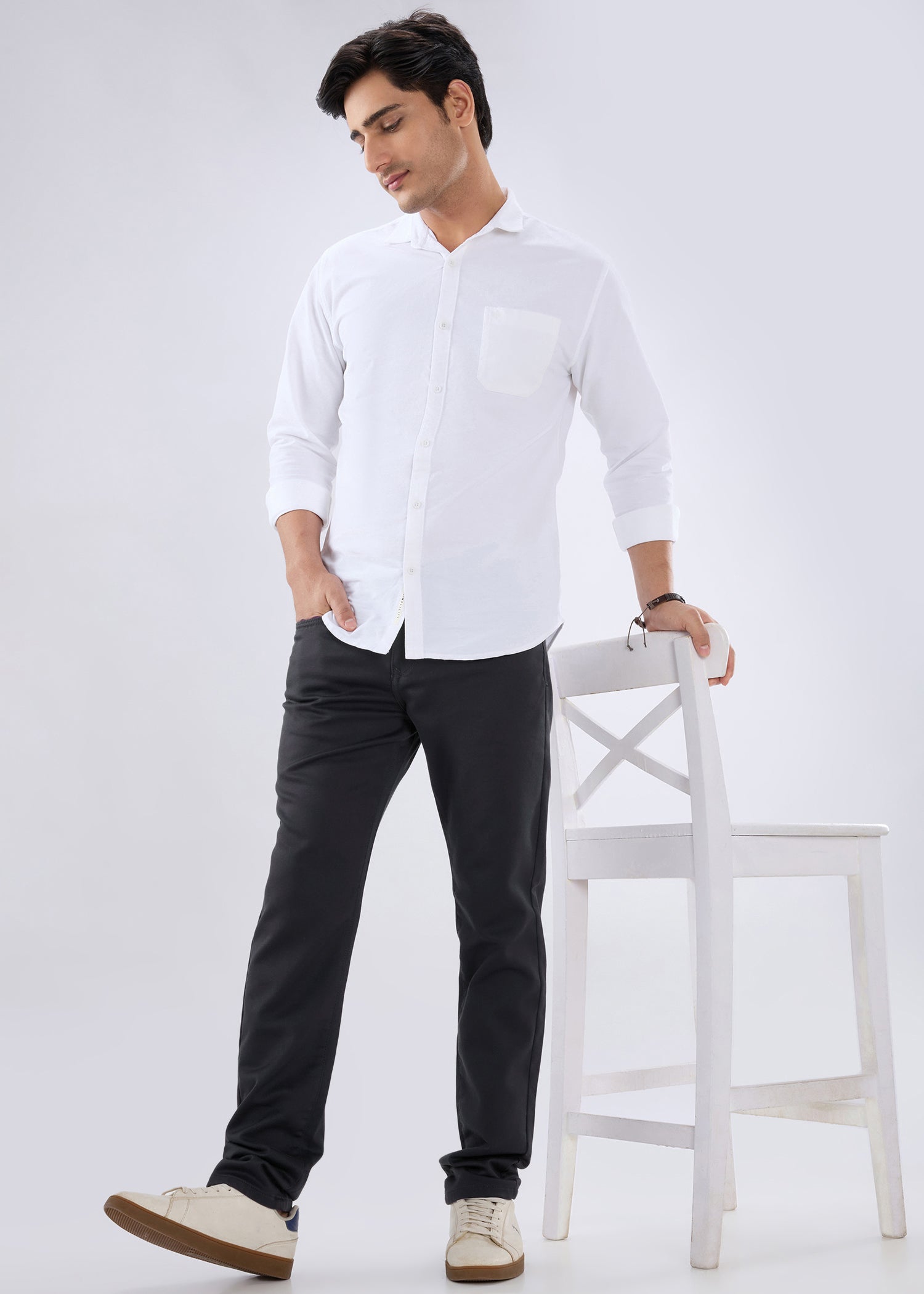 Icon Regular Fit Trouser: Dark Grey