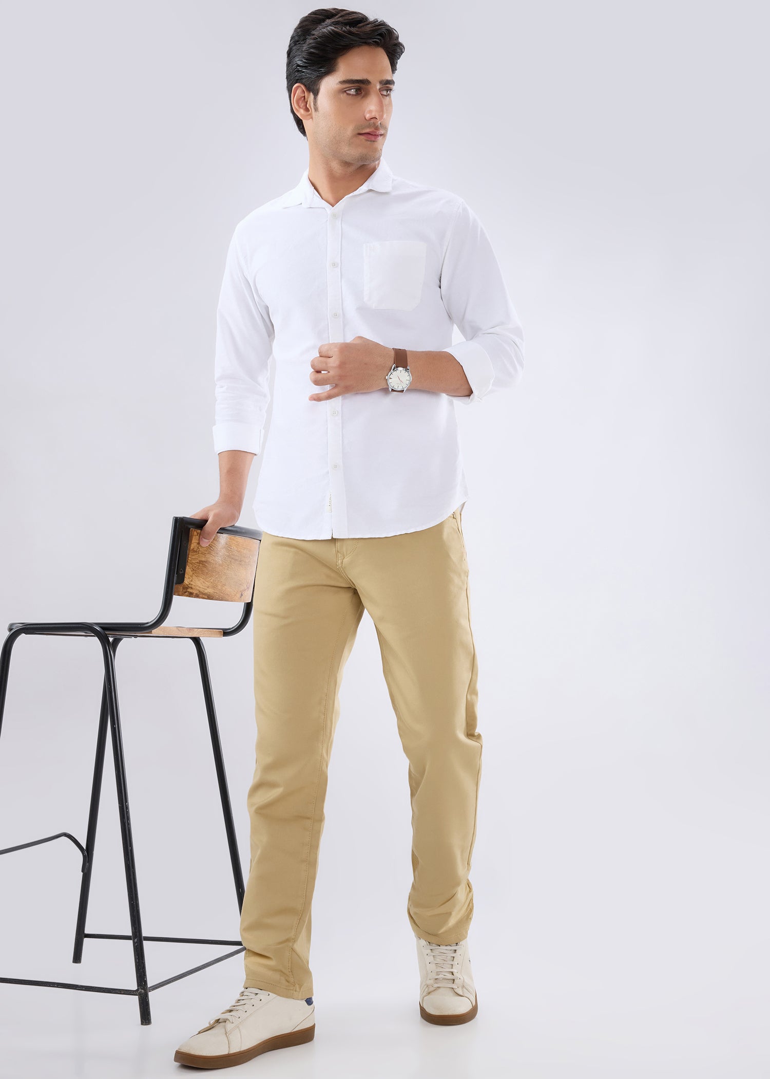 Icon Regular Fit Trouser: Khaki