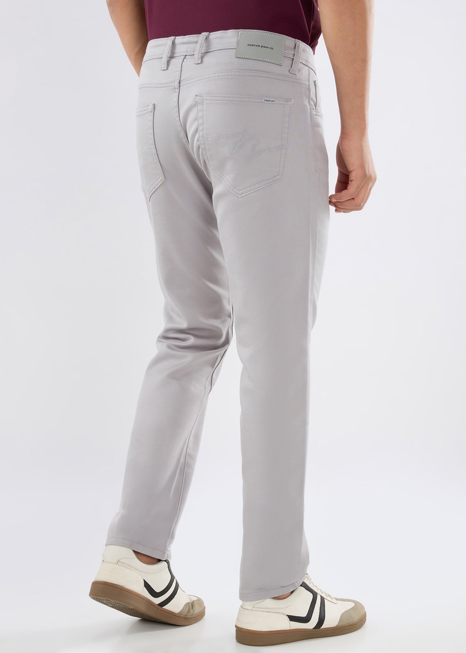 Icon Regular Fit Trouser: Light Grey