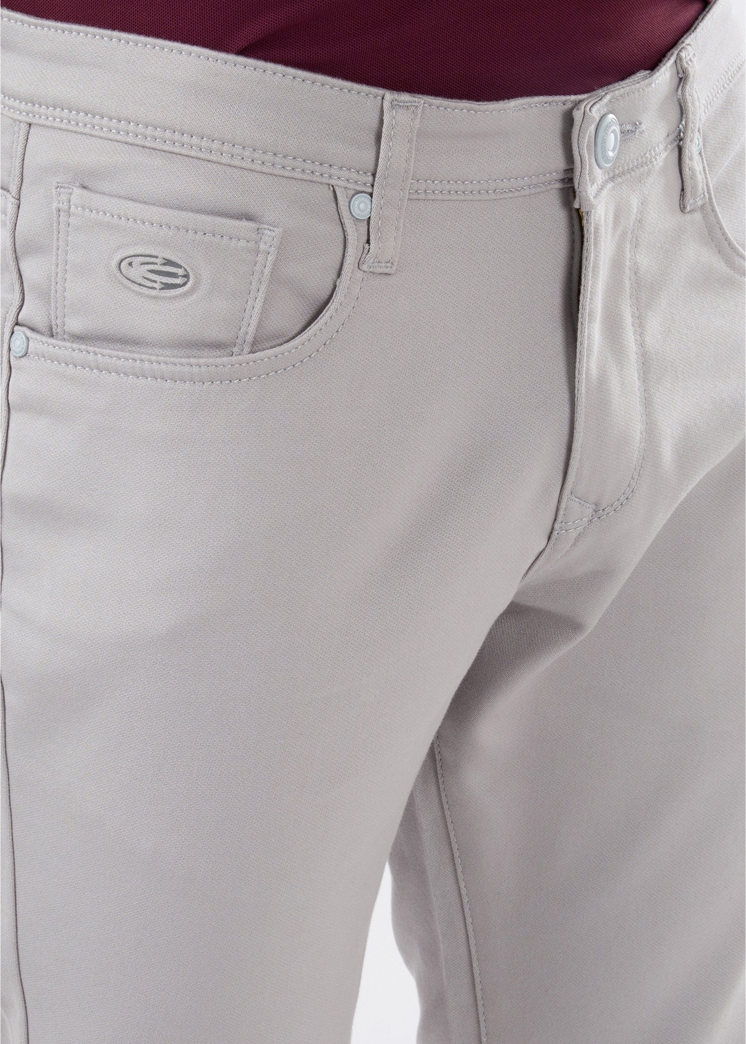 Icon Regular Fit Trouser: Light Grey