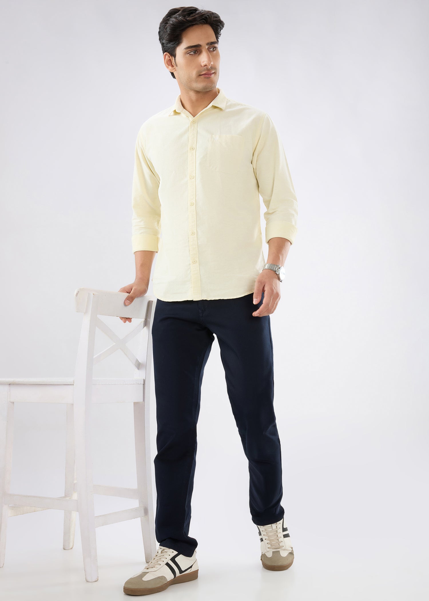 Icon Regular Fit Trouser: Navy