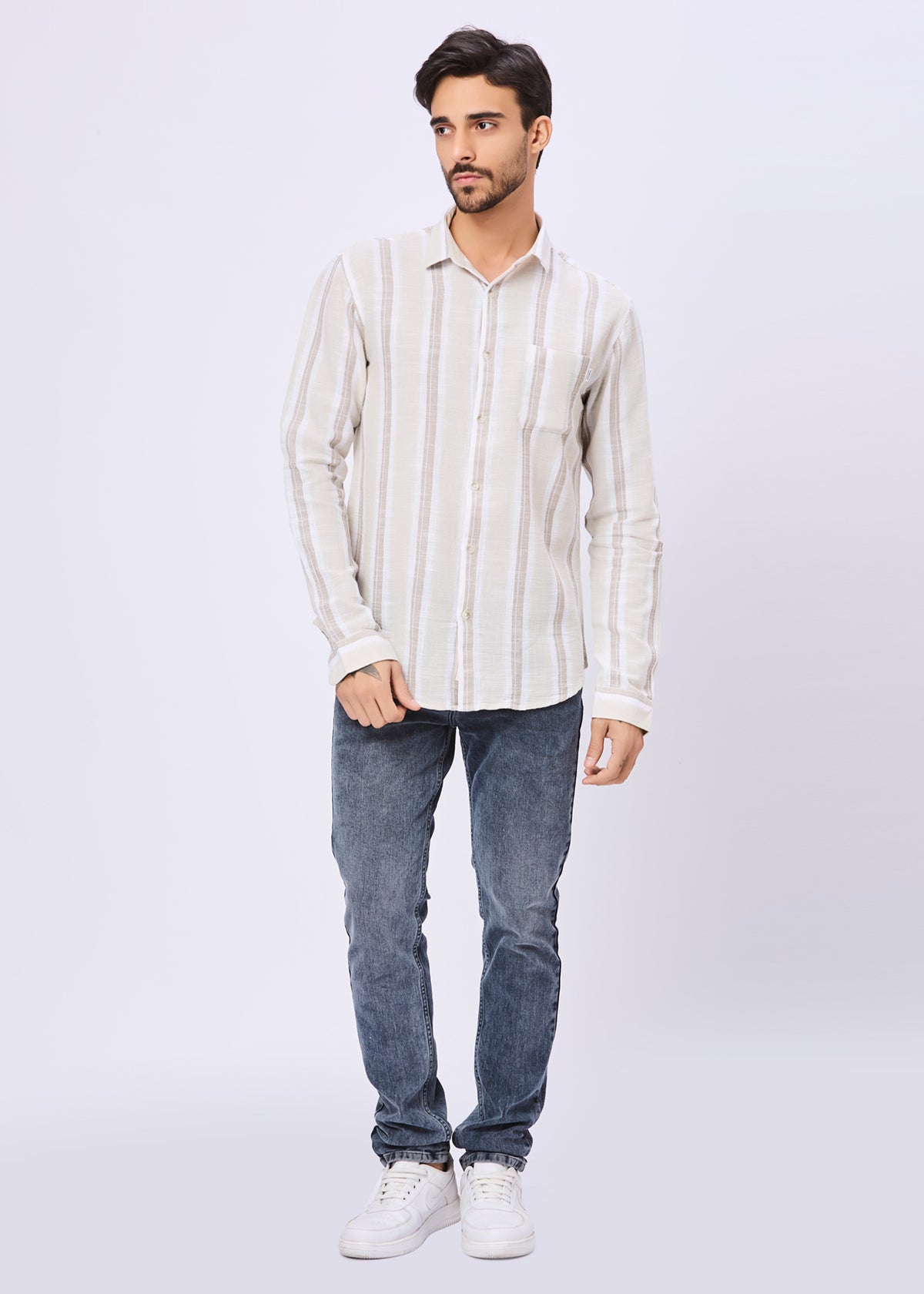 Variation Striped Full Sleeve Shirt