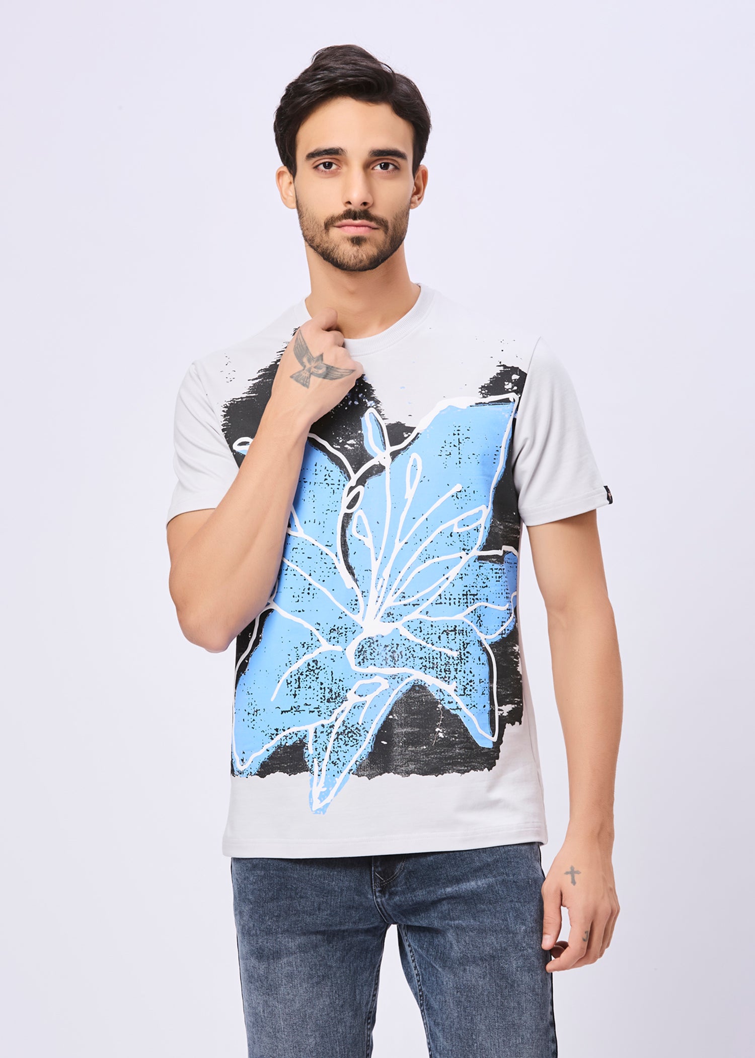 Blooming Printed Casual T-Shirt