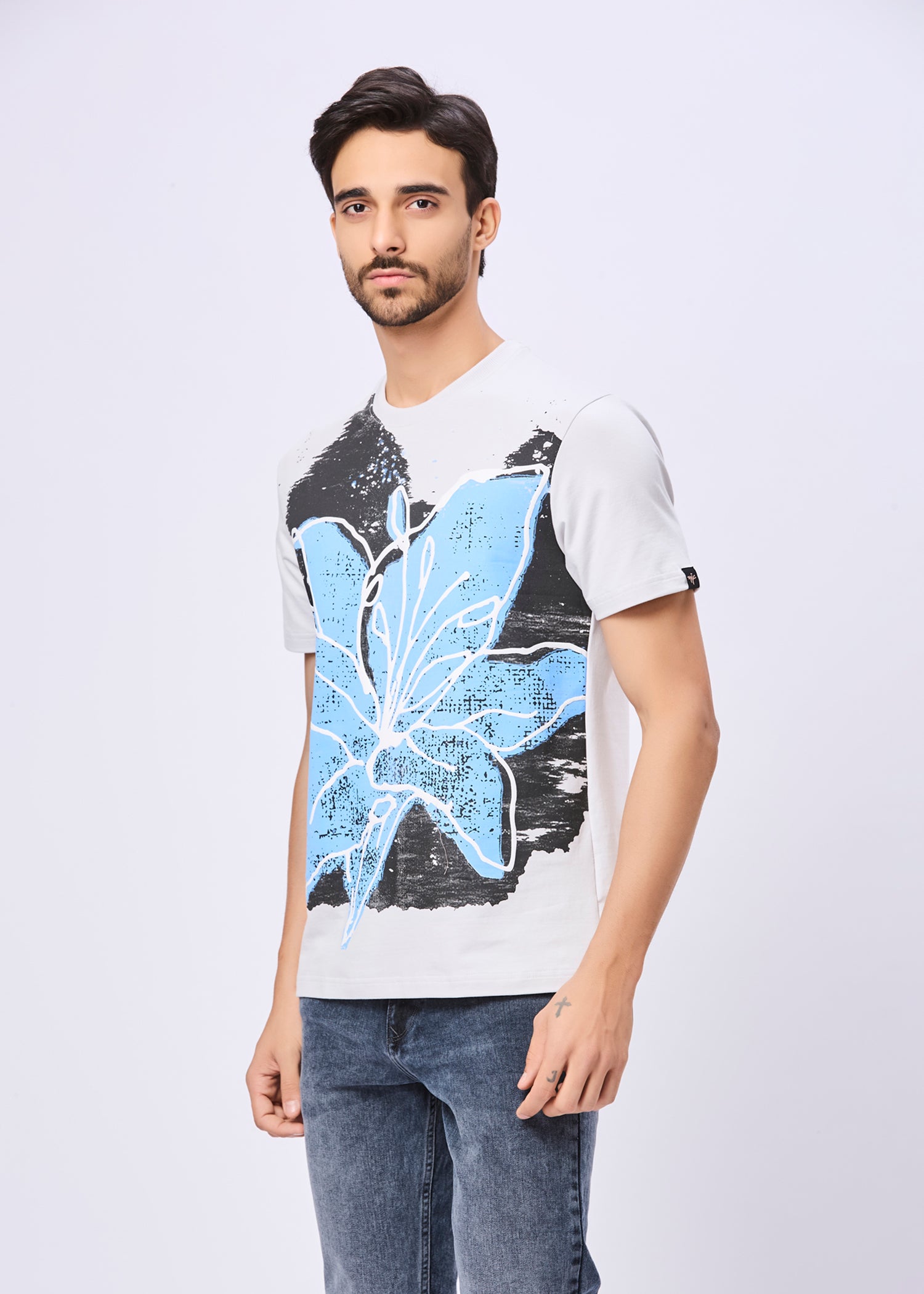 Blooming Printed Casual T-Shirt