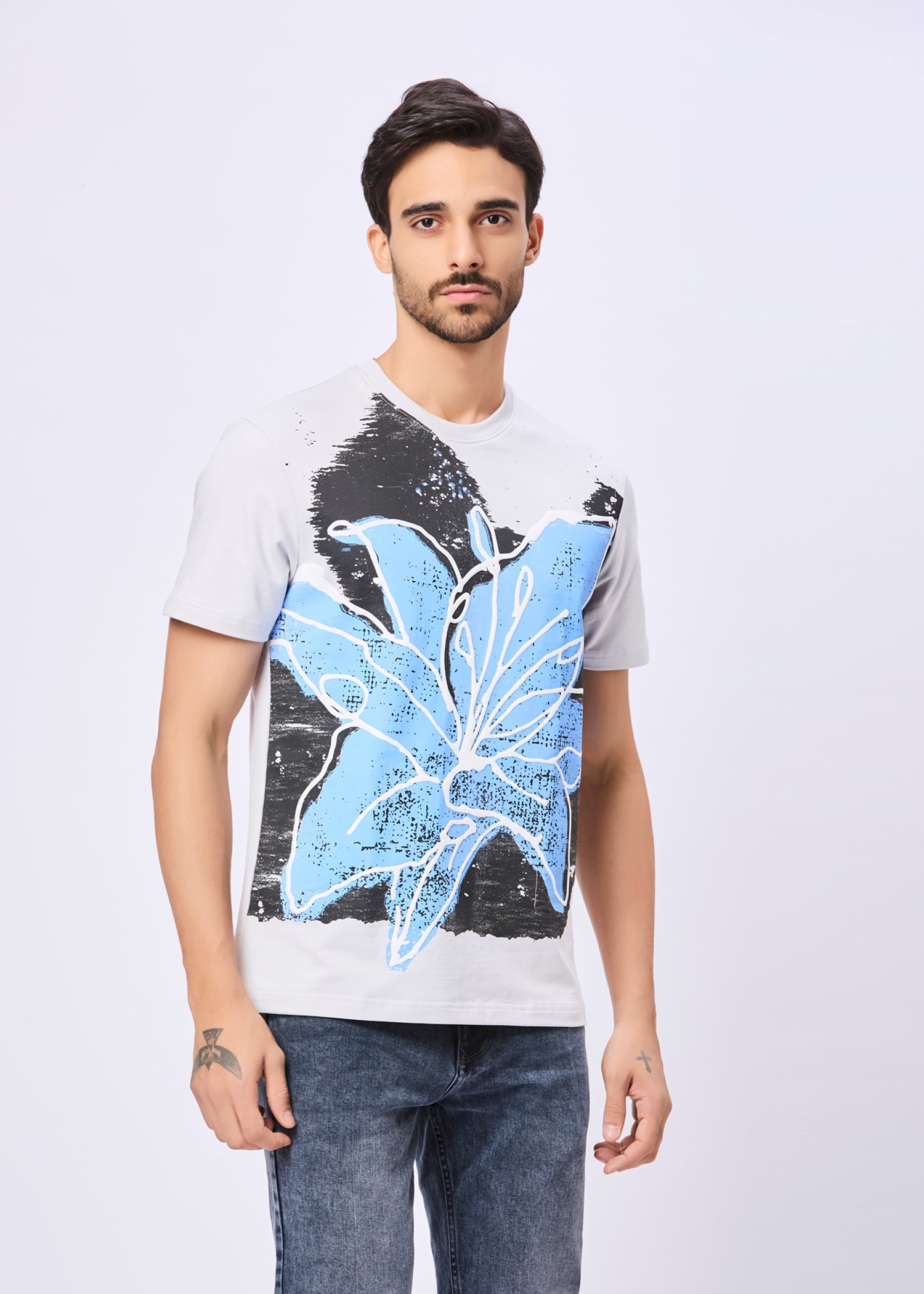 Blooming Printed Casual T-Shirt
