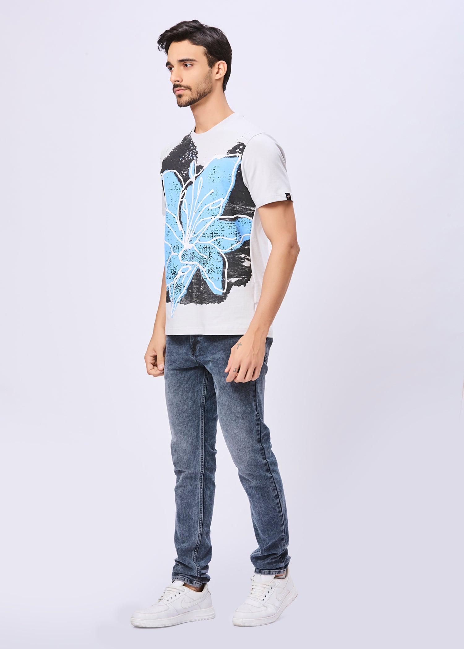 Blooming Printed Casual T-Shirt