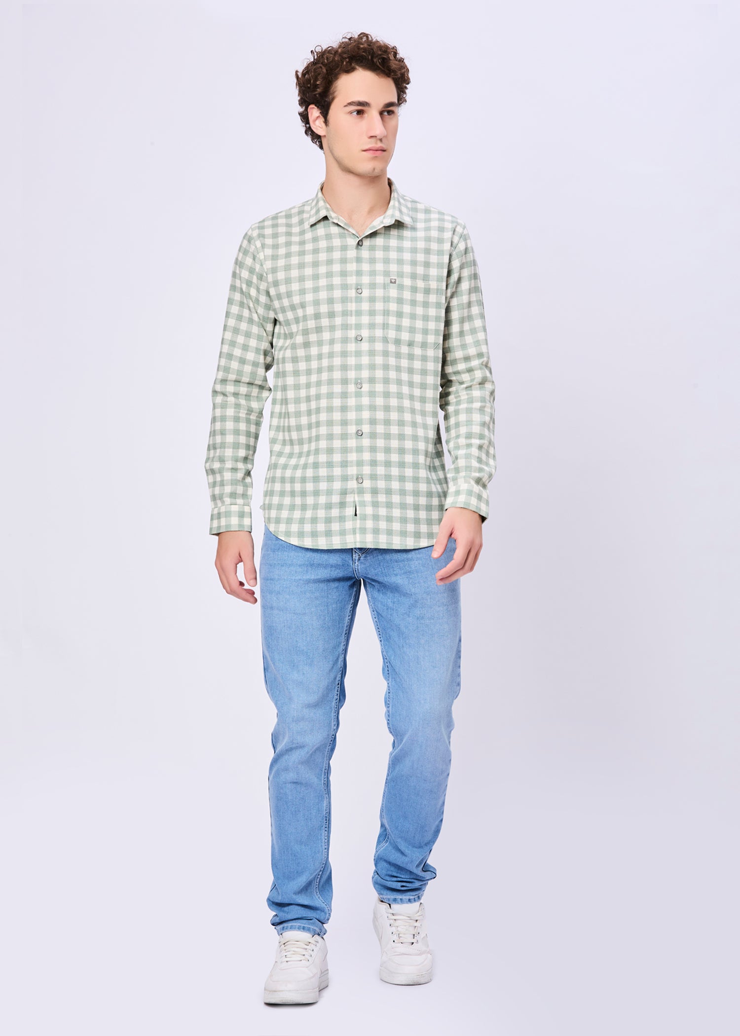 Masterclass Gingham Checked Casual Shirt