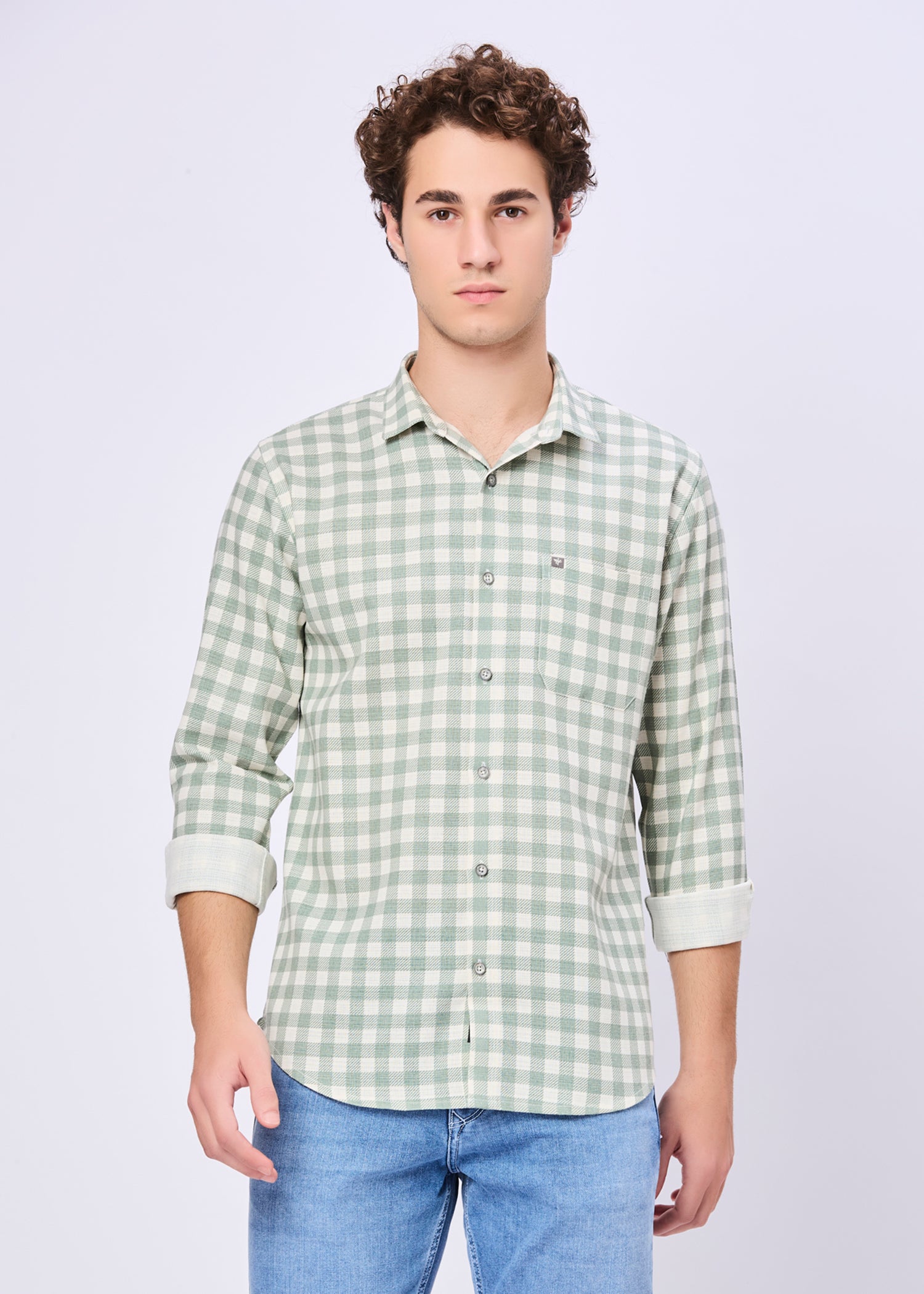 Masterclass Gingham Checked Casual Shirt