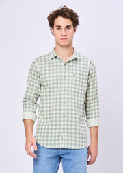 Masterclass Gingham Checked Casual Shirt