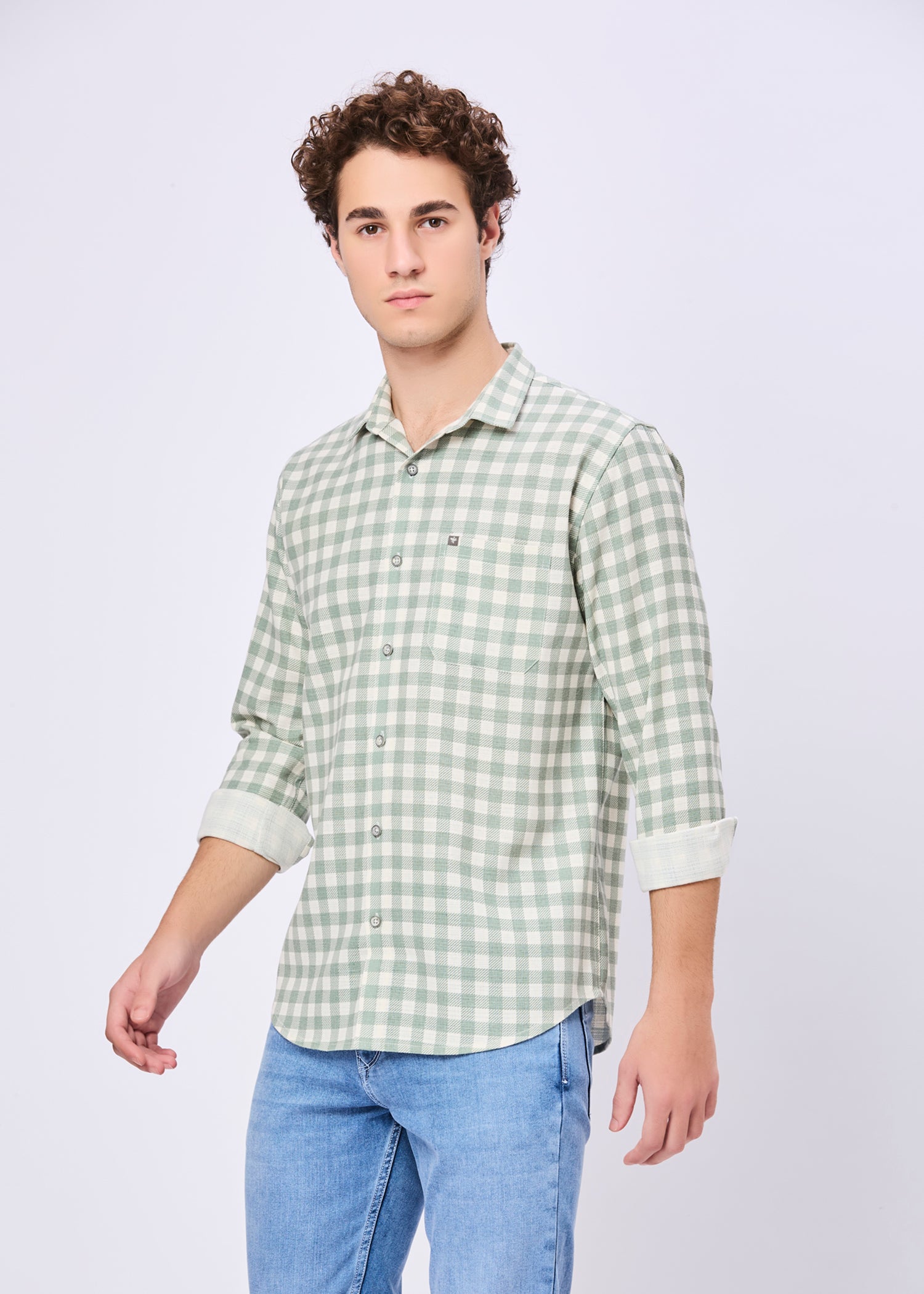 Masterclass Gingham Checked Casual Shirt