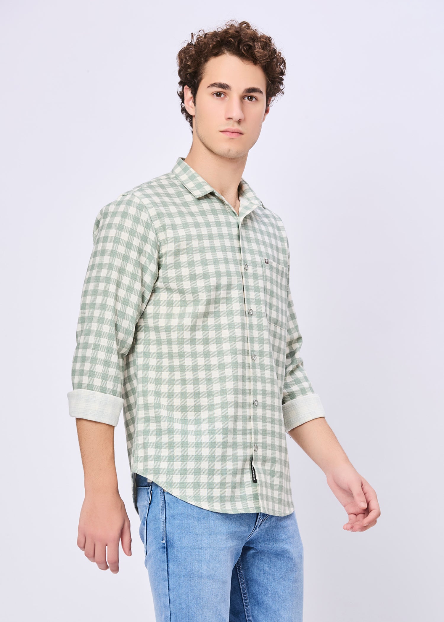 Masterclass Gingham Checked Casual Shirt
