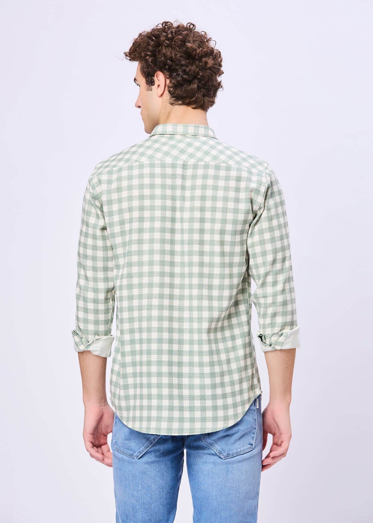 Masterclass Gingham Checked Casual Shirt