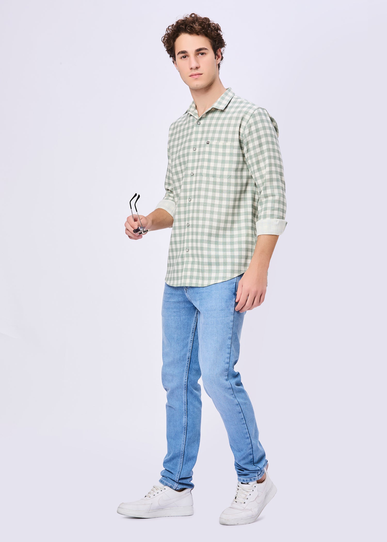 Masterclass Gingham Checked Casual Shirt