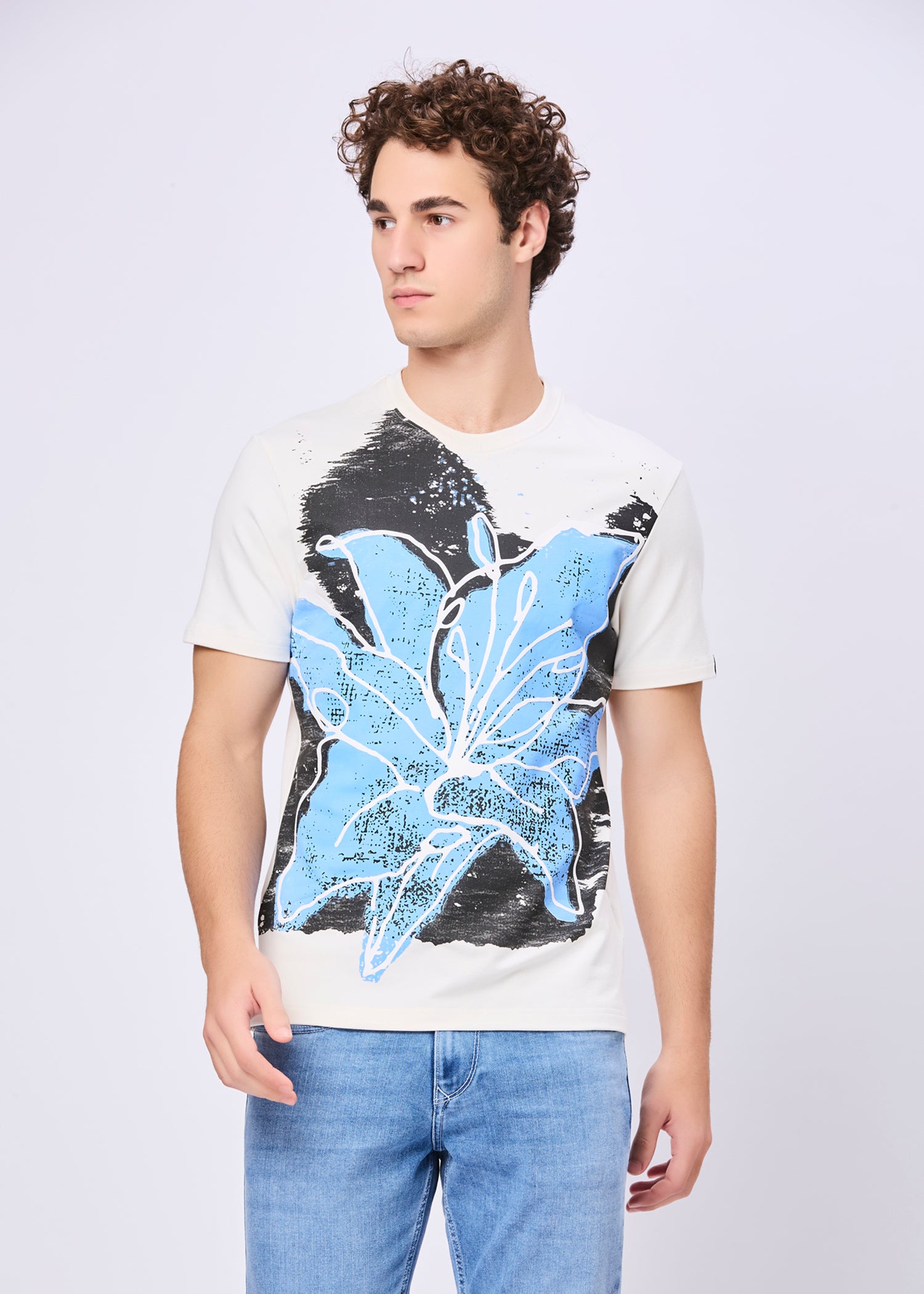 Blooming Printed Casual T-Shirt