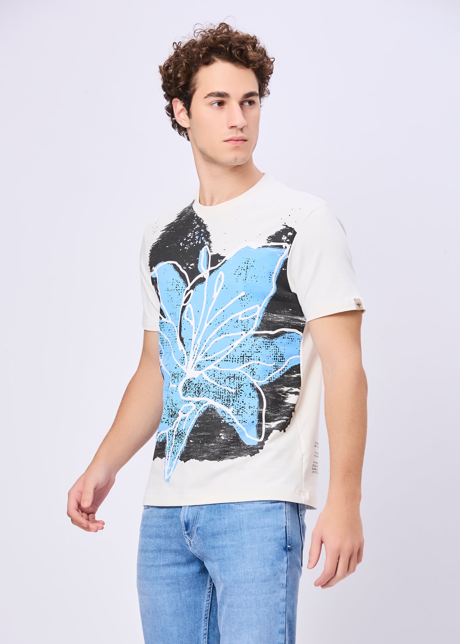 Blooming Printed Casual T-Shirt