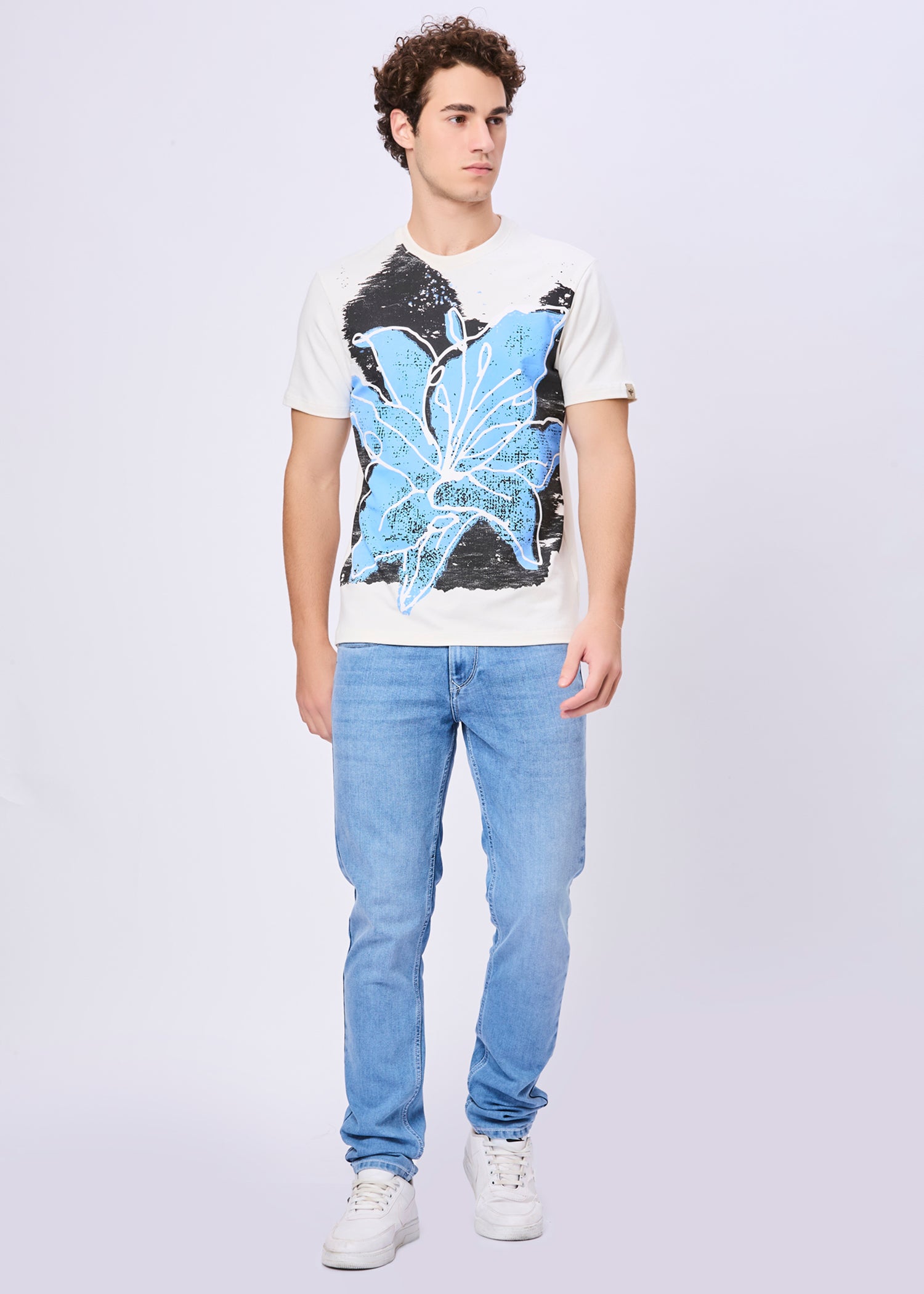 Blooming Printed Casual T-Shirt