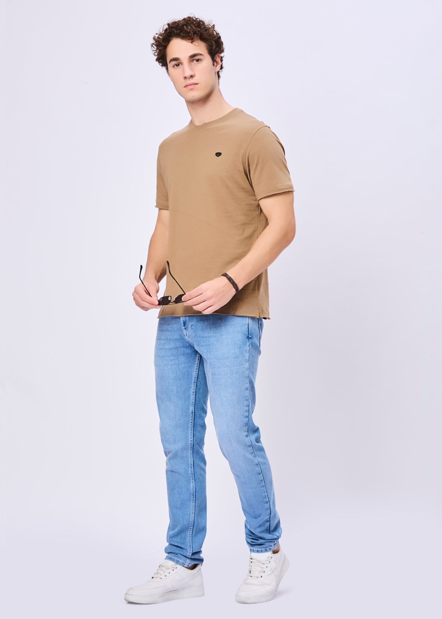 Neeson Textured Half Sleeve T-Shirt
