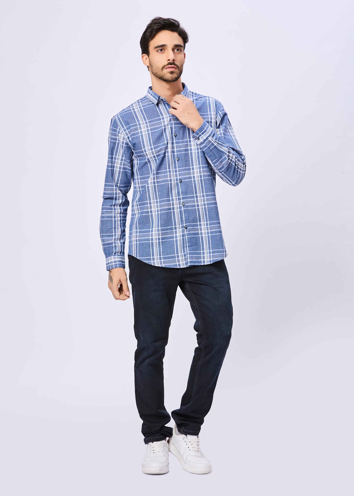 Chapman Windowpane Checked Casual Shirt