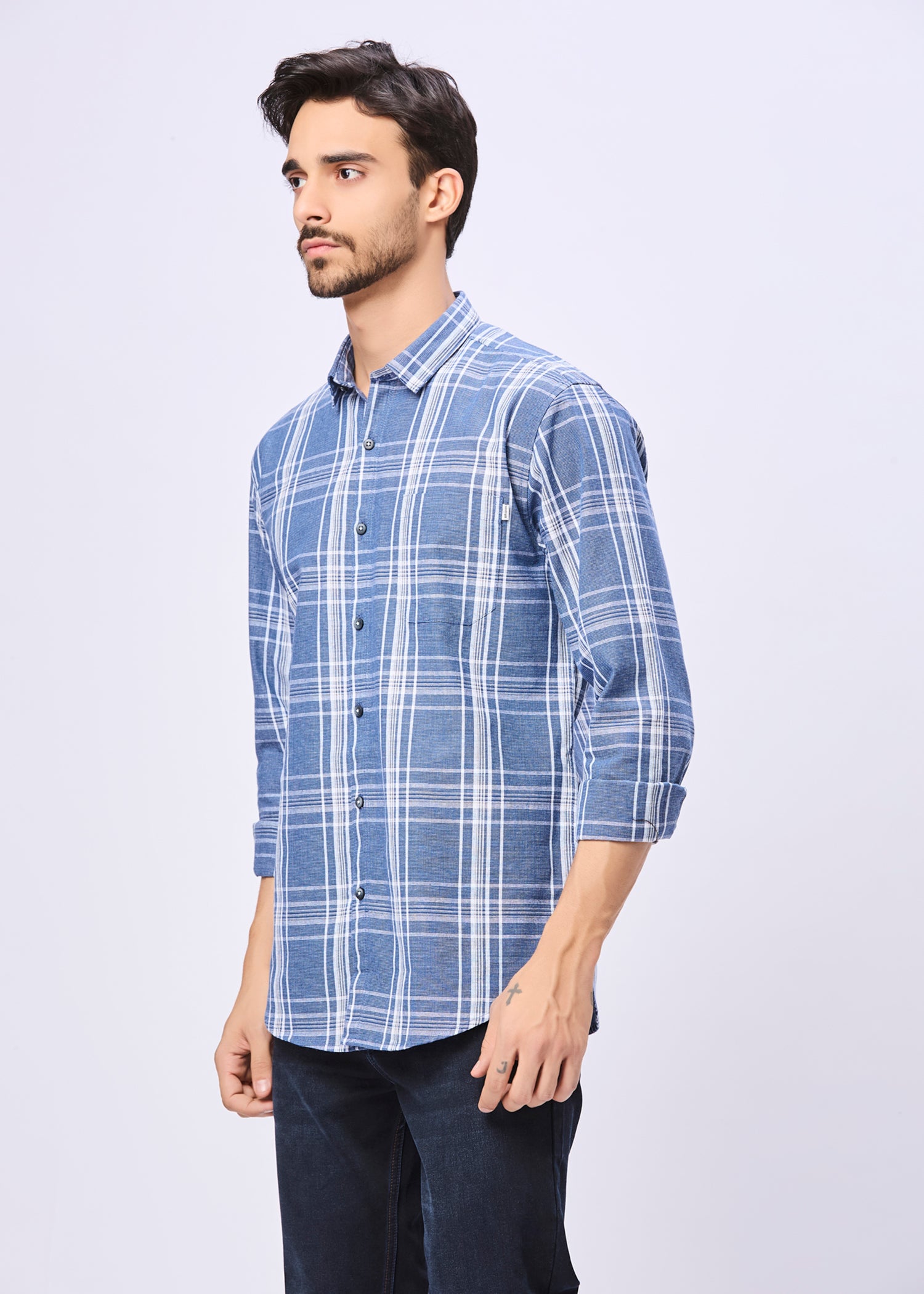 Chapman Windowpane Checked Casual Shirt