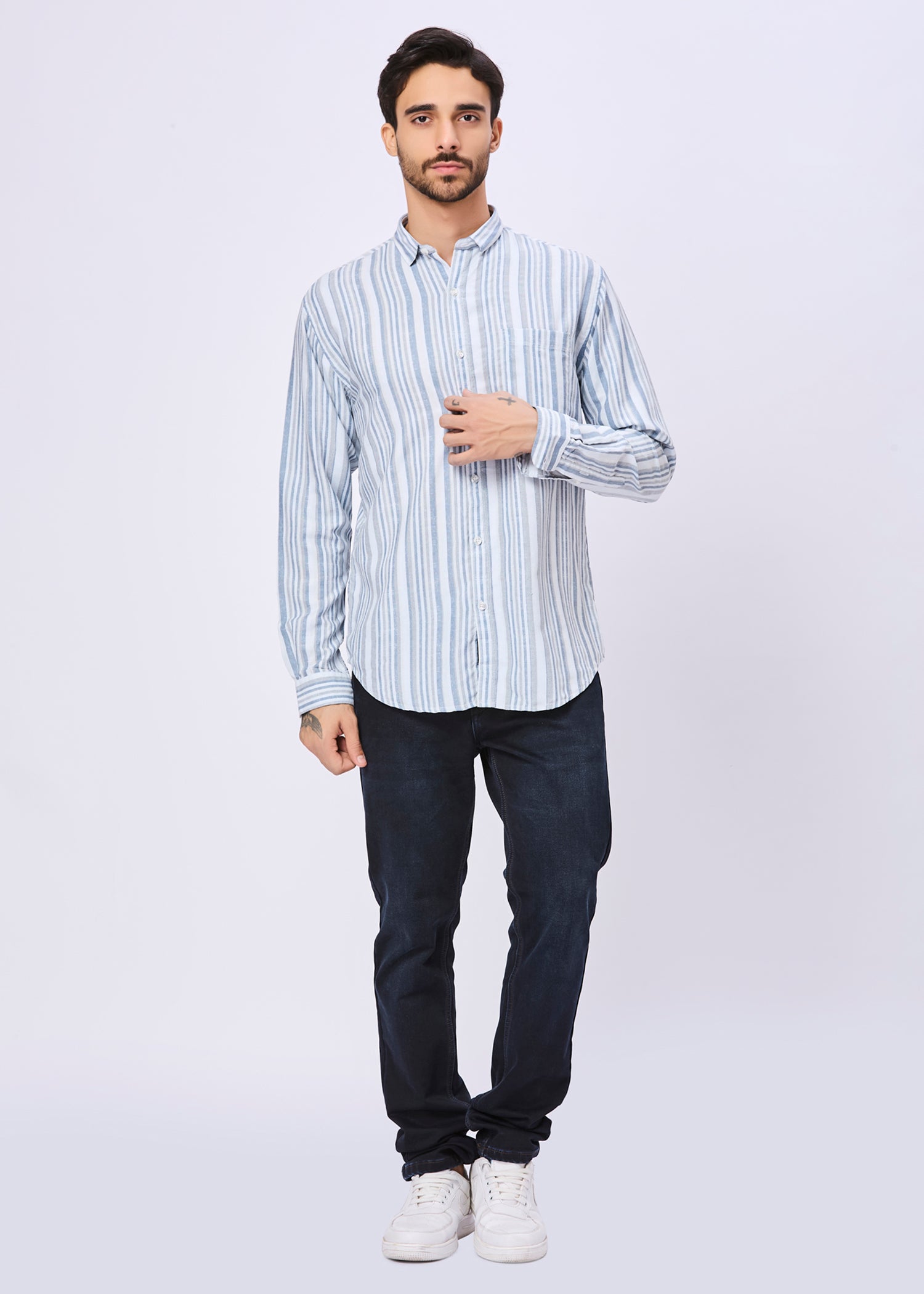 Aprilia Striped Casual Shirt
