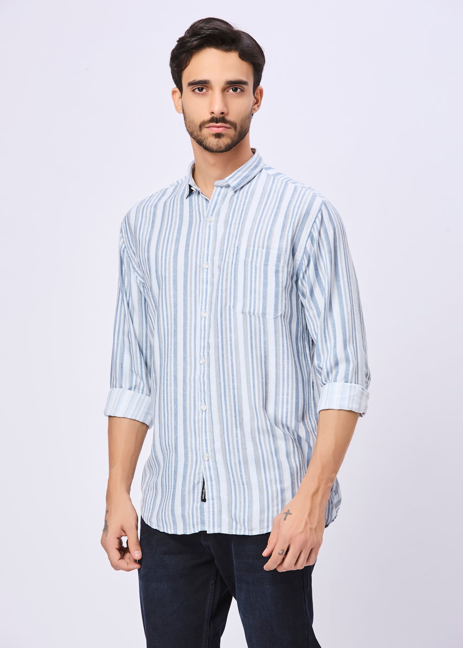 Aprilia Striped Casual Shirt