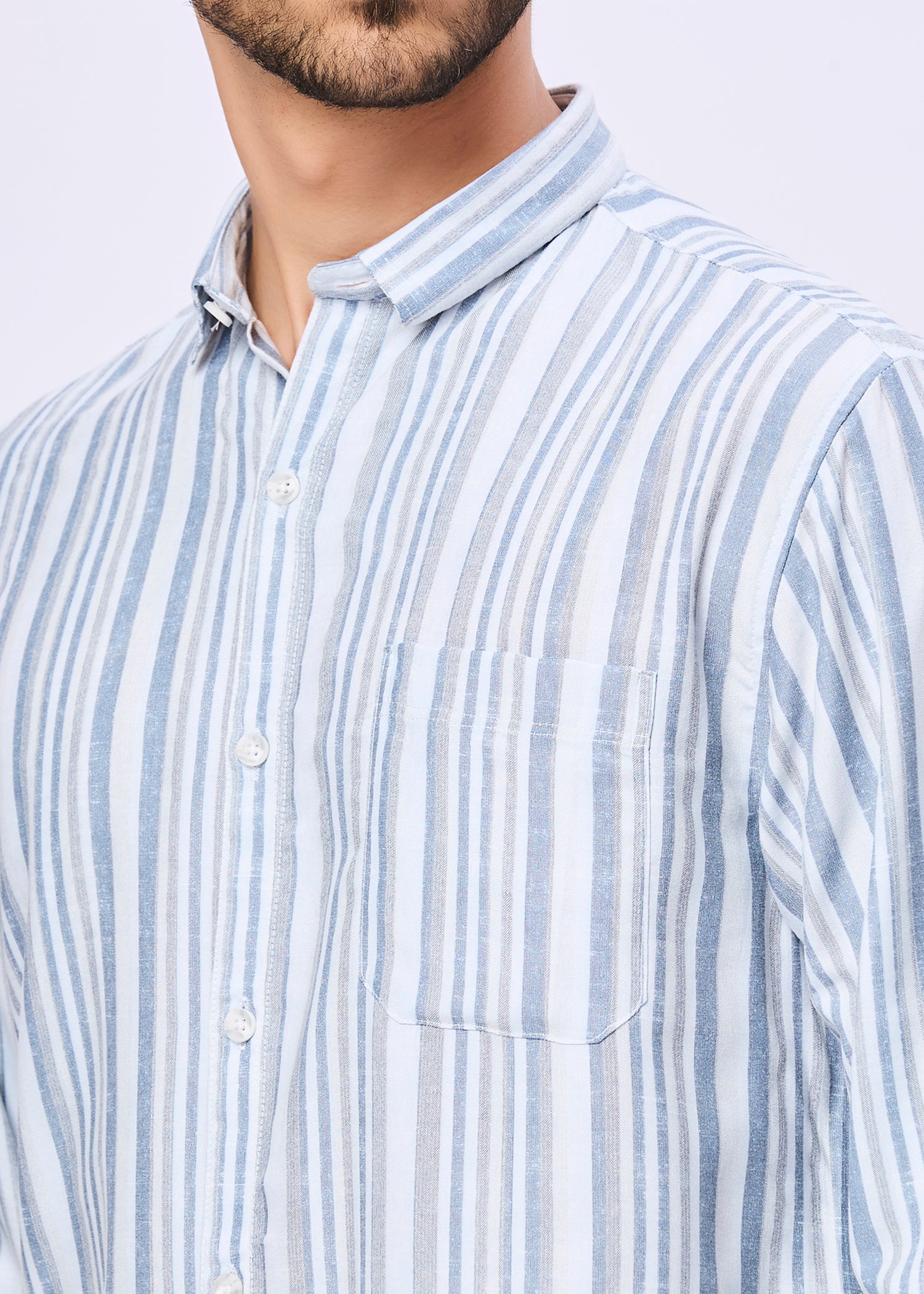 Aprilia Striped Casual Shirt
