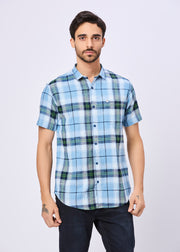 Bashment Checked Half Sleeve Shirt