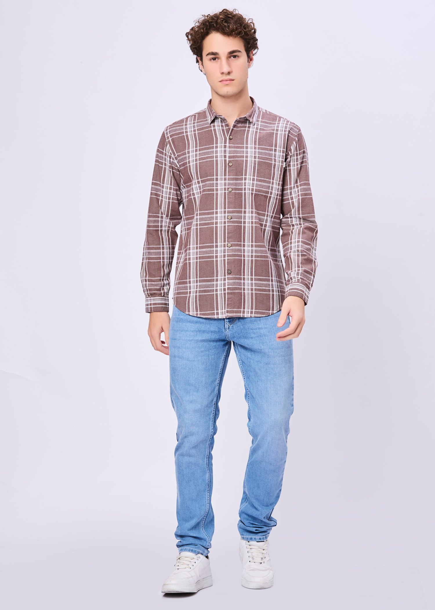 Chapman Windowpane Checked Casual Shirt